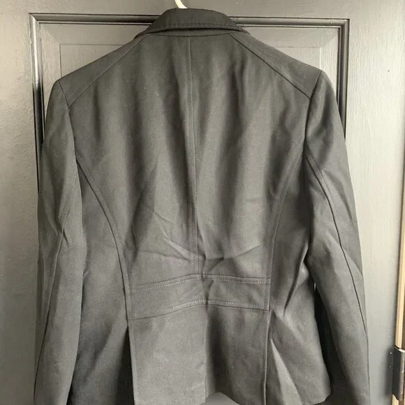 Burberry London 100% Wool Single Breasted Jacket Black Size 8 Black - Picture 5 of 14